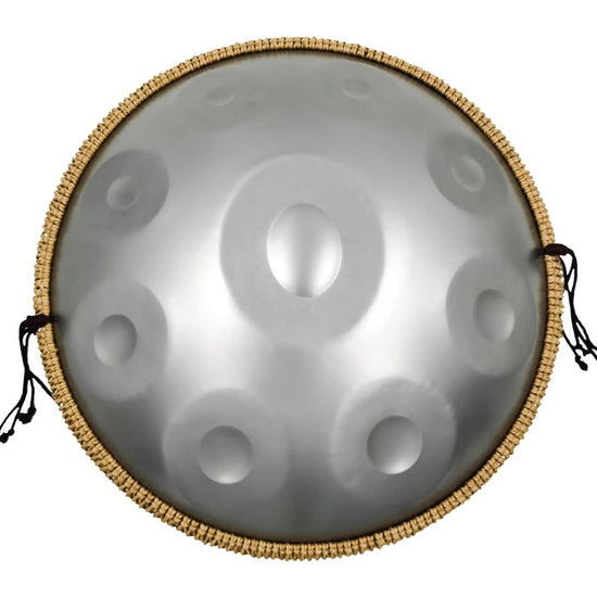 Handpan re mineur 9 note dore, frequence 432hz, frequence 440hz, hang drum, instrument musique, argenté, acheter handpan, Zenapan